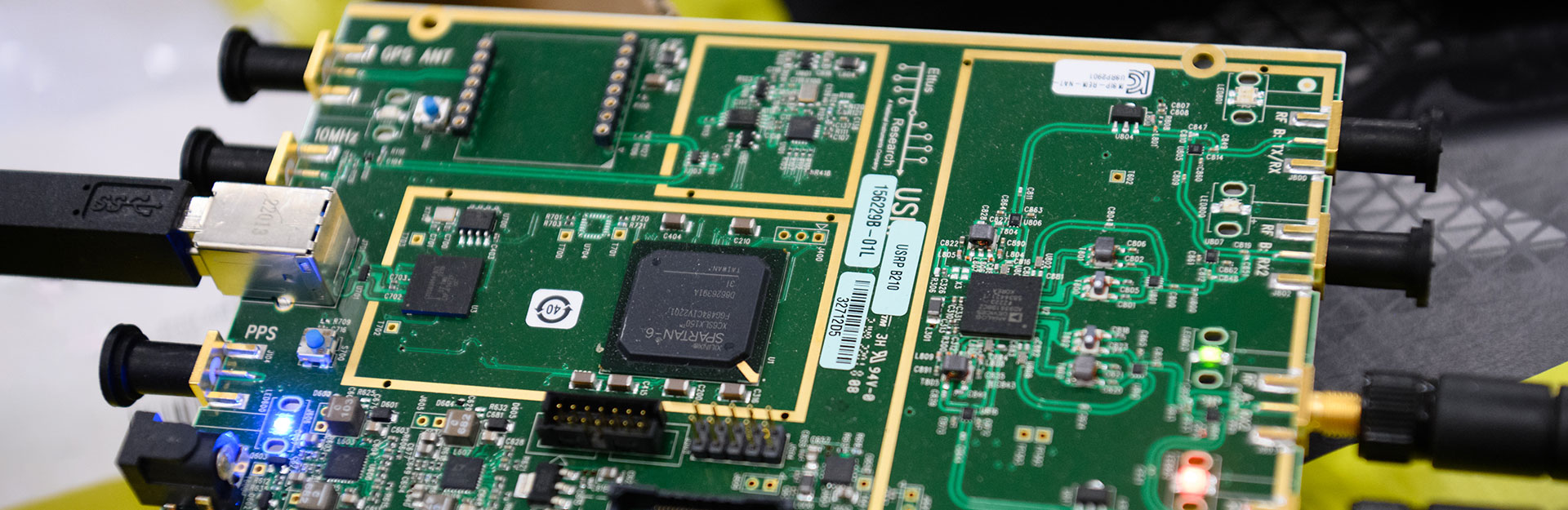 Up close of circuit board
