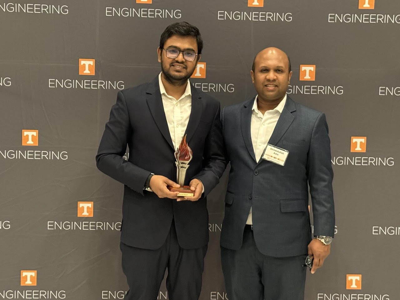 Alam 2025 Tickle College of Engineering Graduate Research Award at the University of Tennessee, Knoxville.