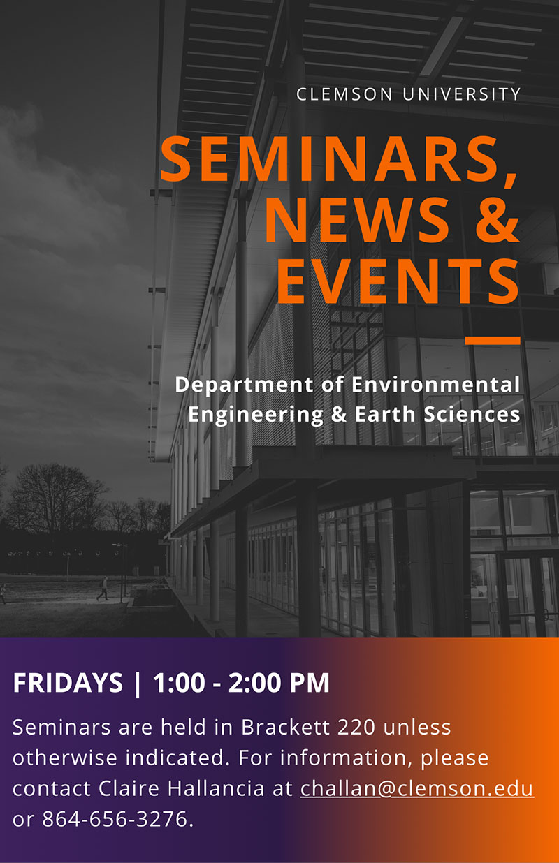 Please join us Fridays 1-2pm for a seminar in Brackett 220.