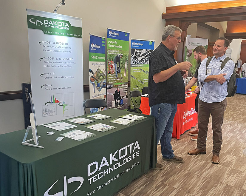 Company sponsor set up in Madren Center lobby