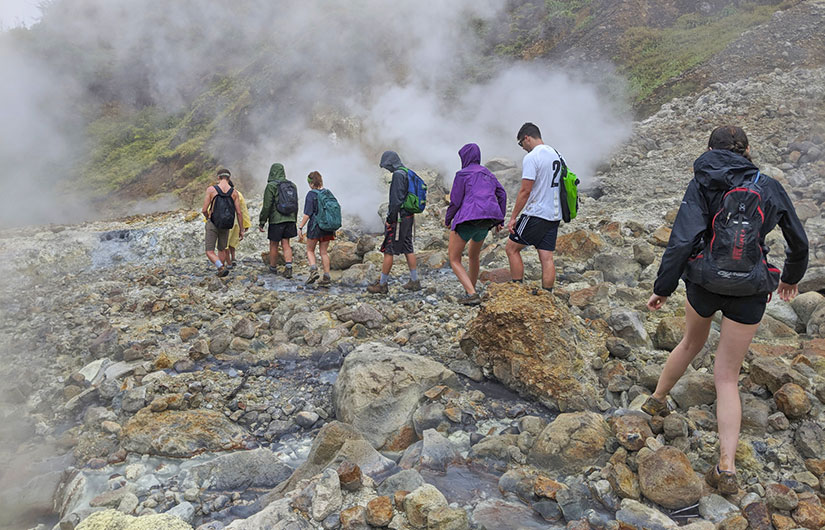 Geological trip in Dominica.