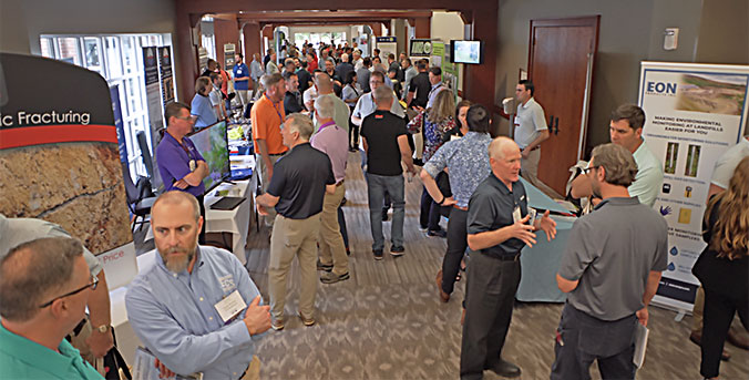 View of Exhibitors at Madren Center.