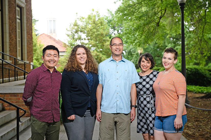 Lisa Benson with graduate students