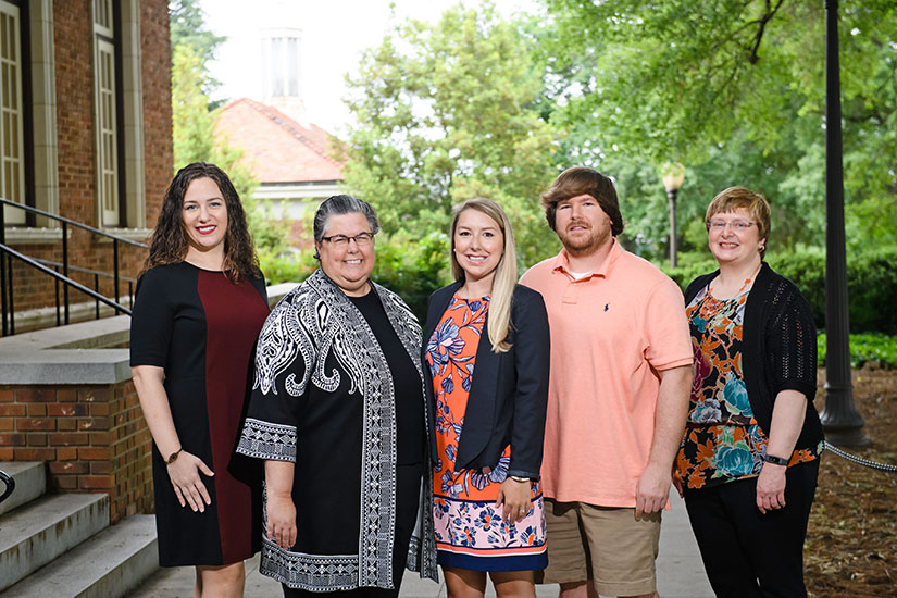 Karen High with graduate students