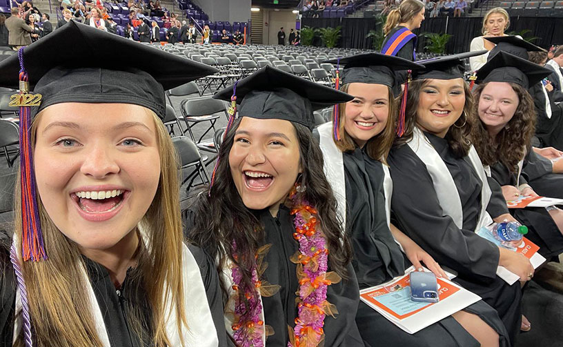 Graduates at Little John Coliseum.