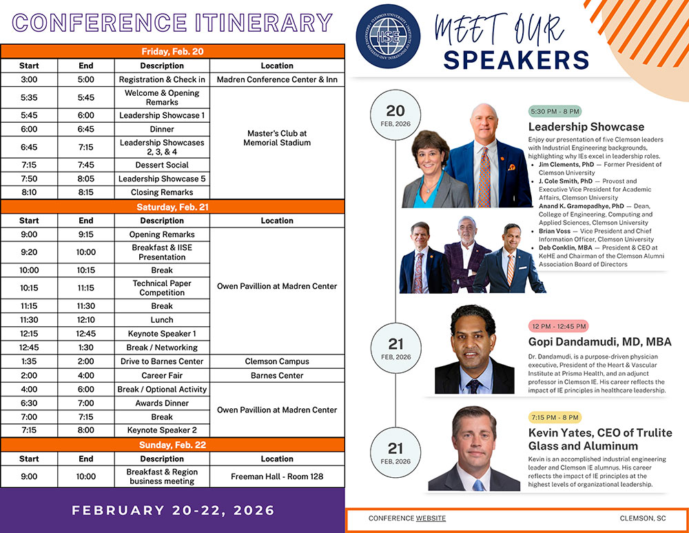 Preview of IISE brochure