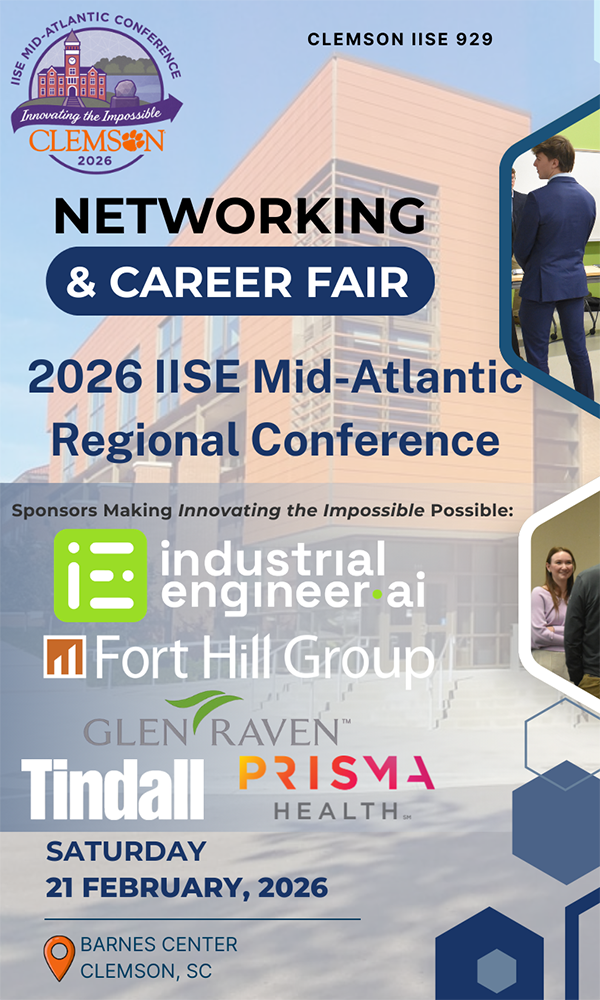 Career fair industry member shaking hands with a student.