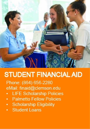 Students discussing financial aid with counselor