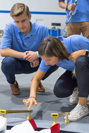 Students at NASA competition.