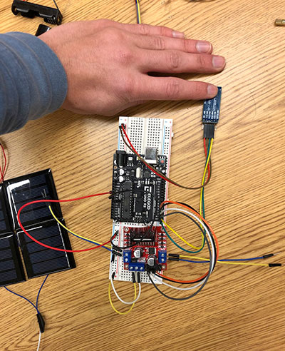 Close view of circuits.