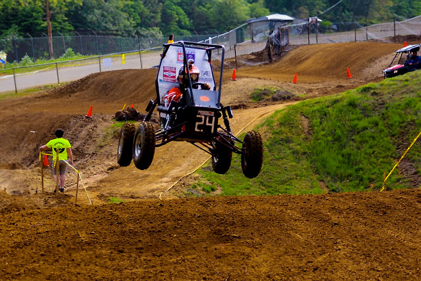 Car in Baja competition event