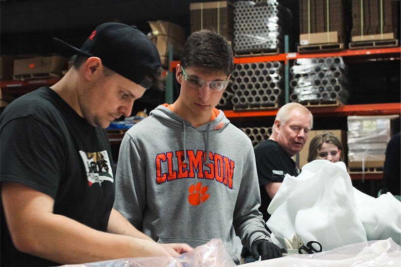 Clemson Formula one members working