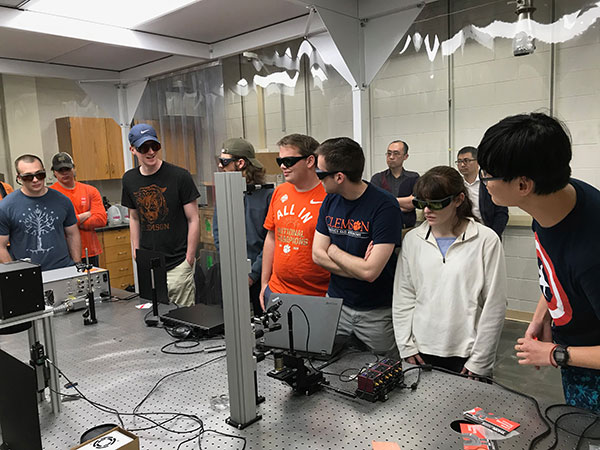 Group photo inside laboratory