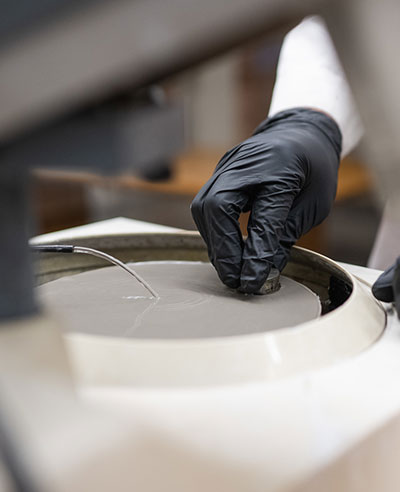 Up close of lab equipment