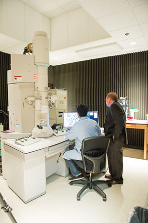 Electron microscope research