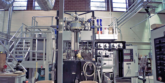 Inside one of the labs