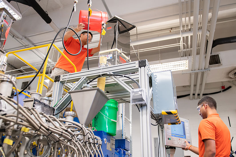 Inside composite research area of CU-ICAR