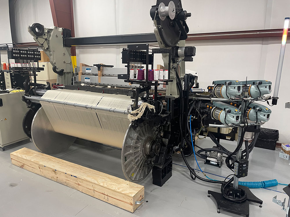 Backside view of Picanol Loom