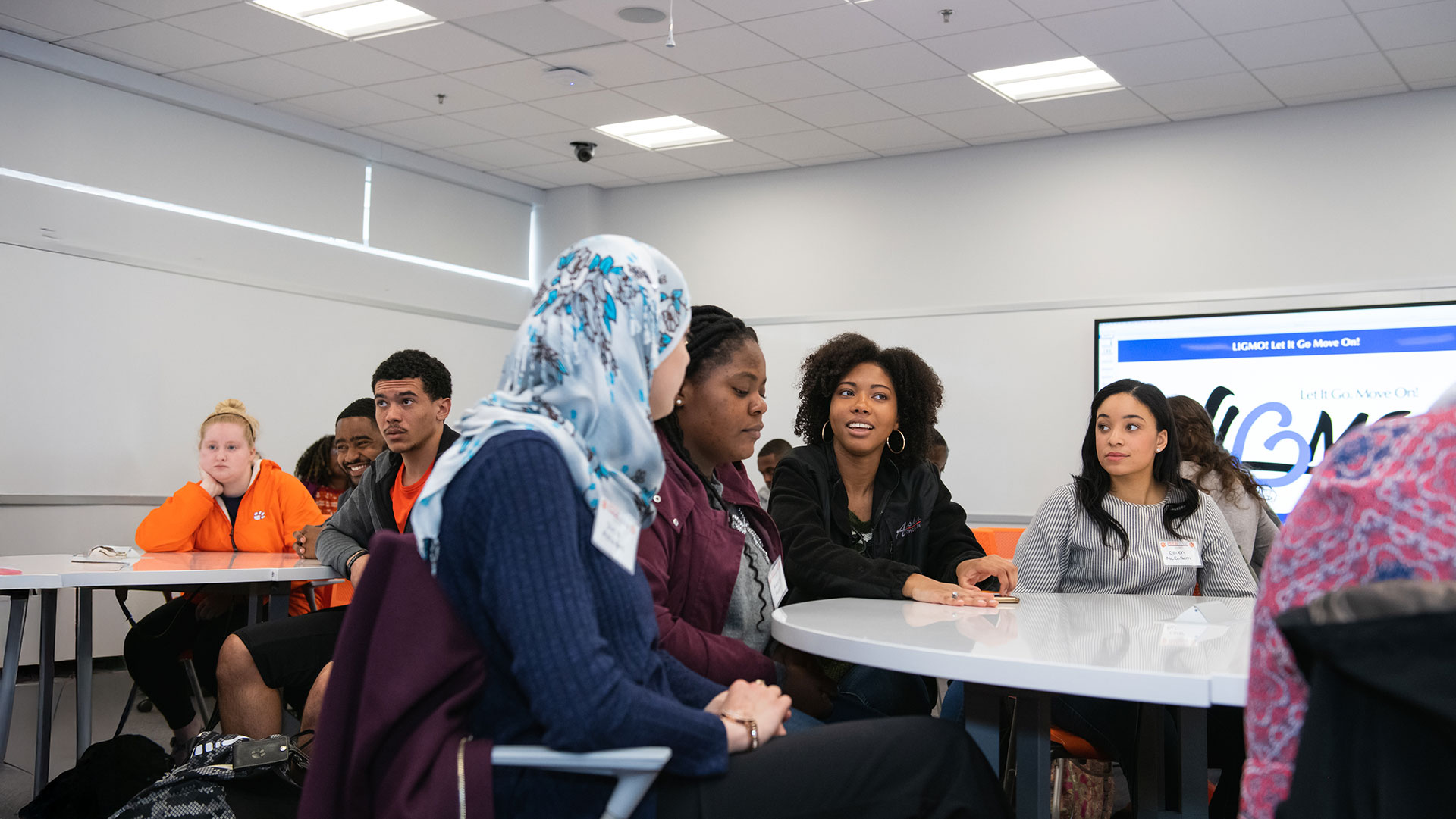 Students in class with Will Martin