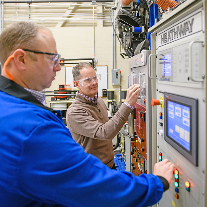 Researchers on the AMRL campus