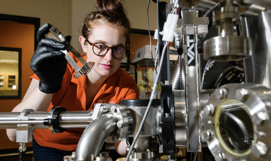 Faculty conducting research