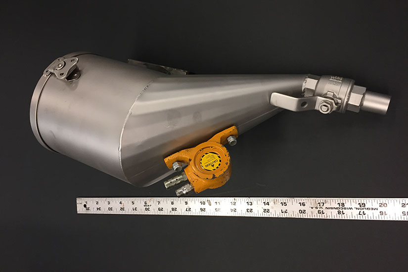 Welding funnel manufactured by MTS