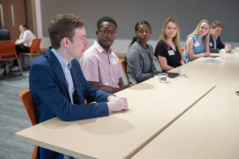 Students in discussion