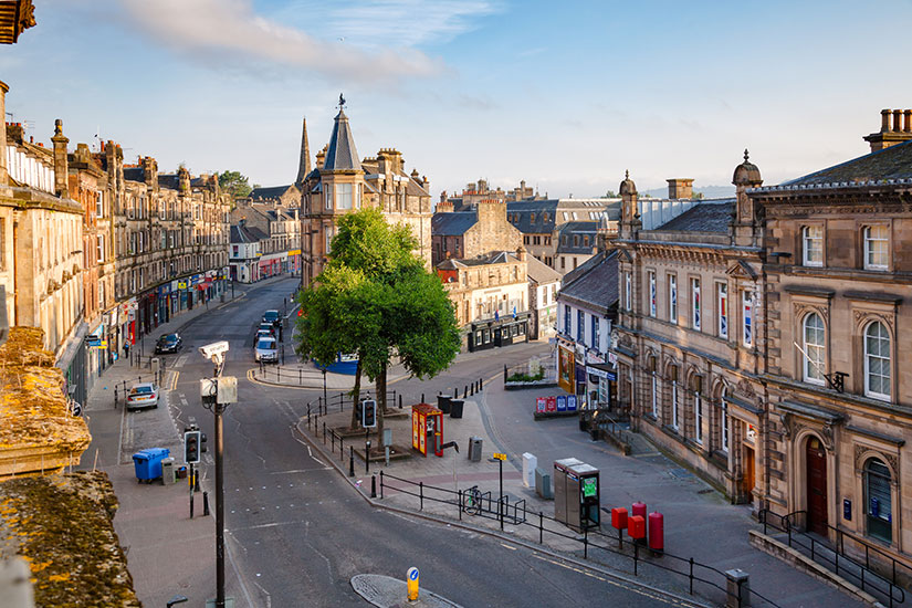 Stirling, Scotland cityscape view