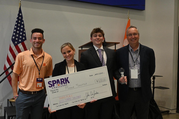 Third place winners for Puddle Shuttle
