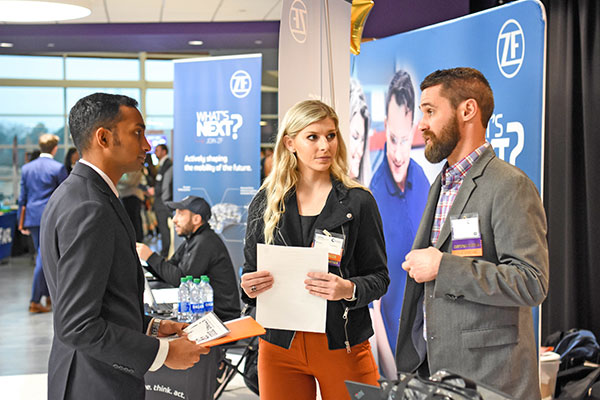 Career Fair event on campus