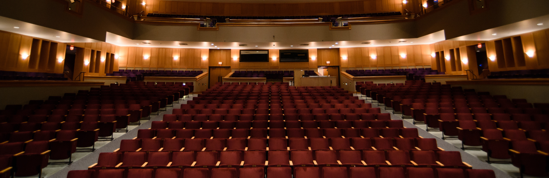 Interior photo of the Brooks Theatre