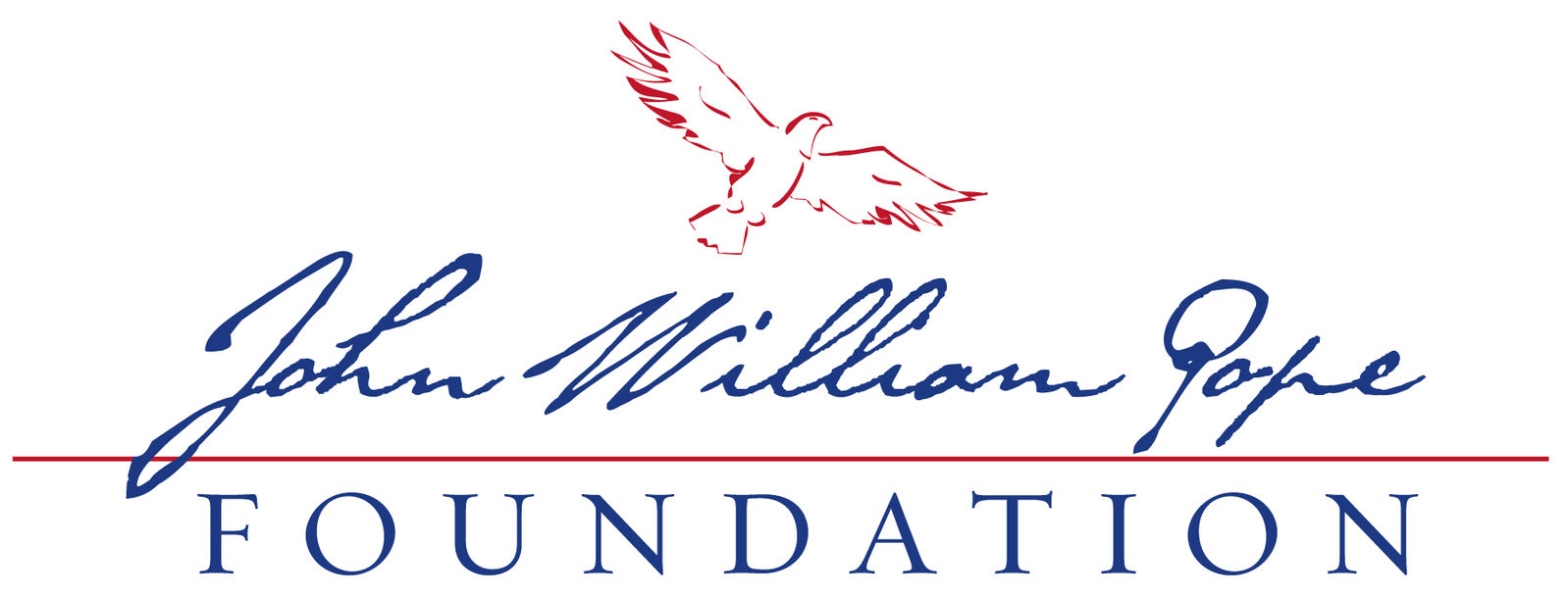 Logo of the John William Jope Foundation featuring a soaring eagle and stylized text.