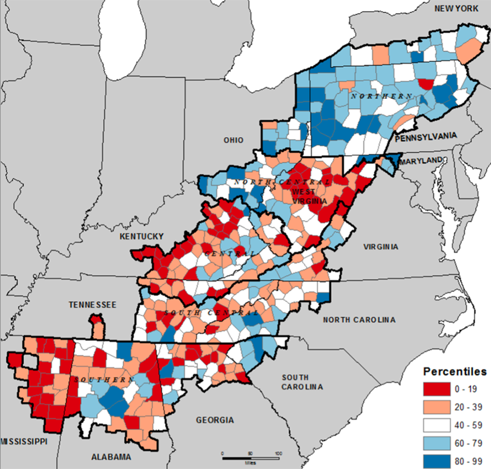 Map of Appalachia