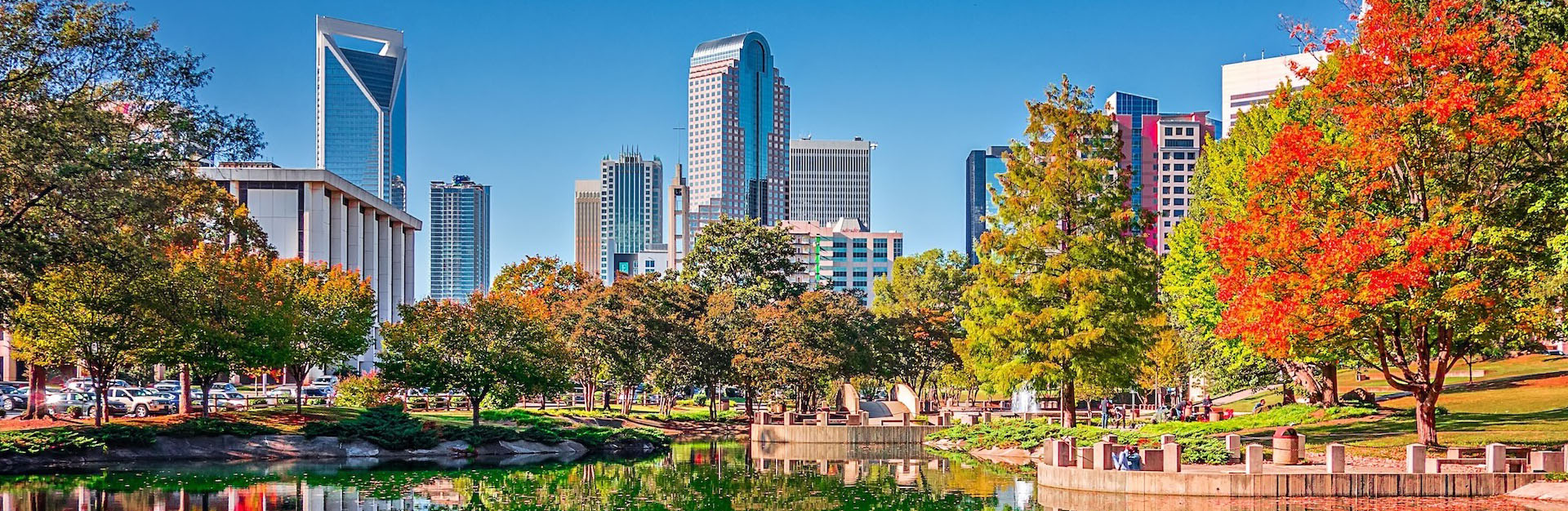 photo of Charlotte skyline