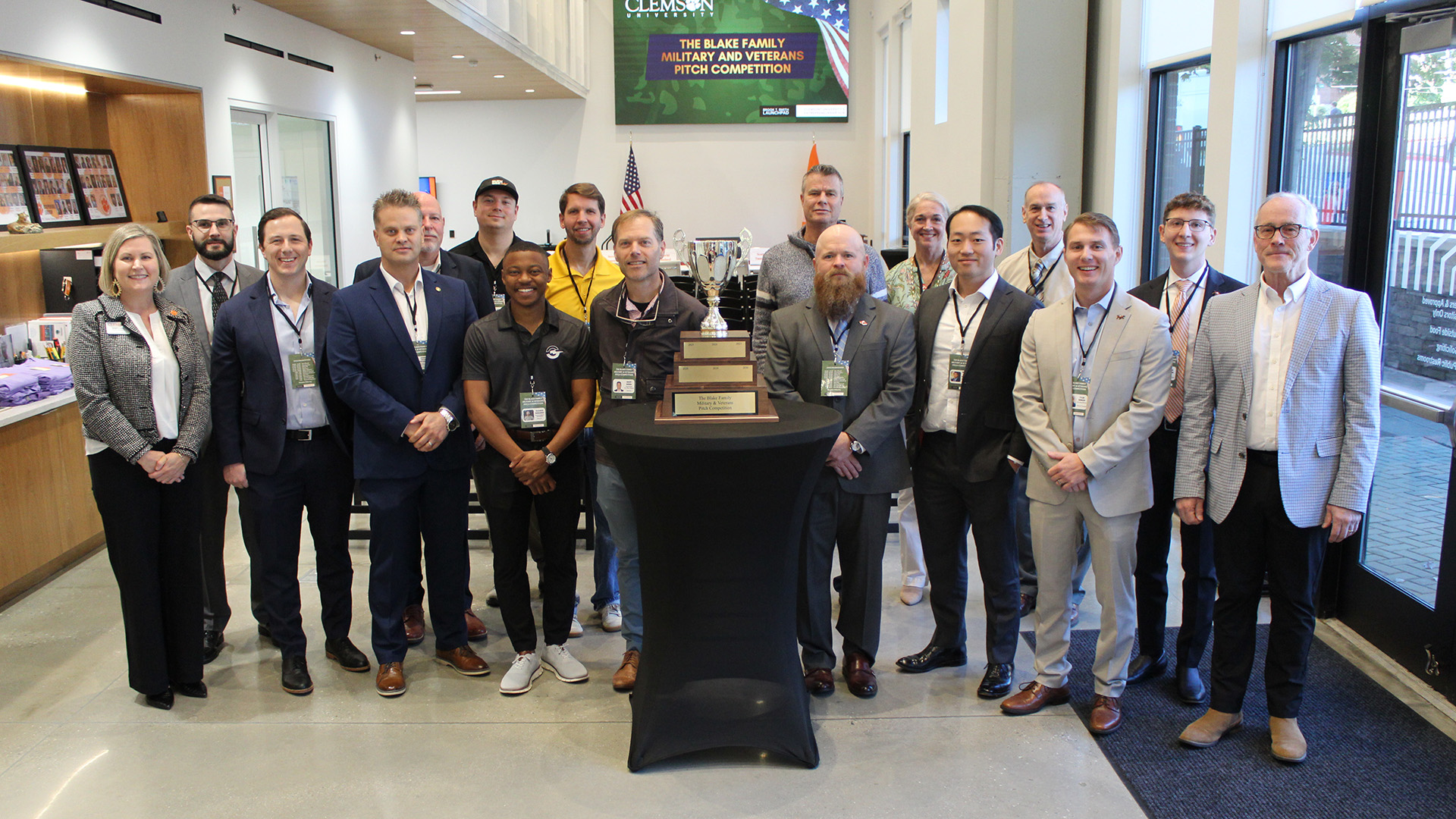 participants with trophy