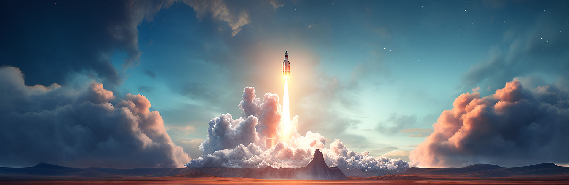 Rocket Lifting Off