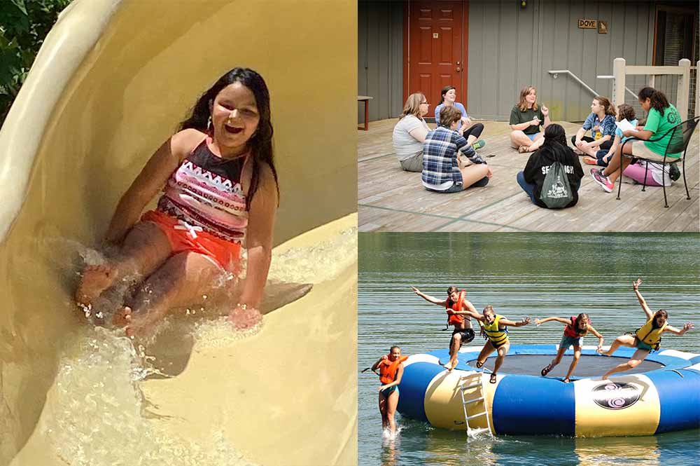 Clemson Outdoor Lab Camp Odyssey children playing in Lake Hartwell