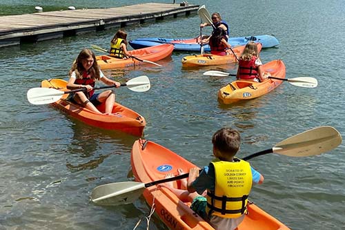 Canoeing at the Clemson University Outdoor Lab for Family Vacation