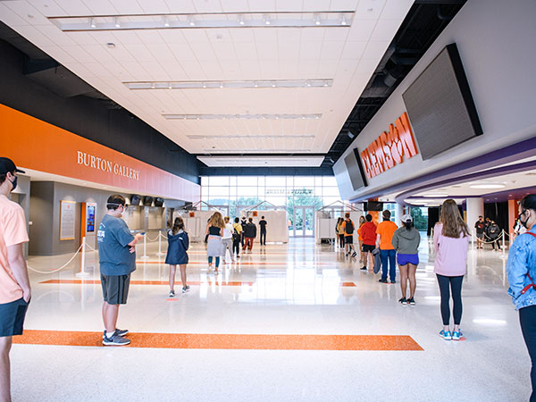 students waiting for testing in littlejohn