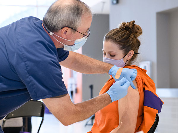 vaccine being given