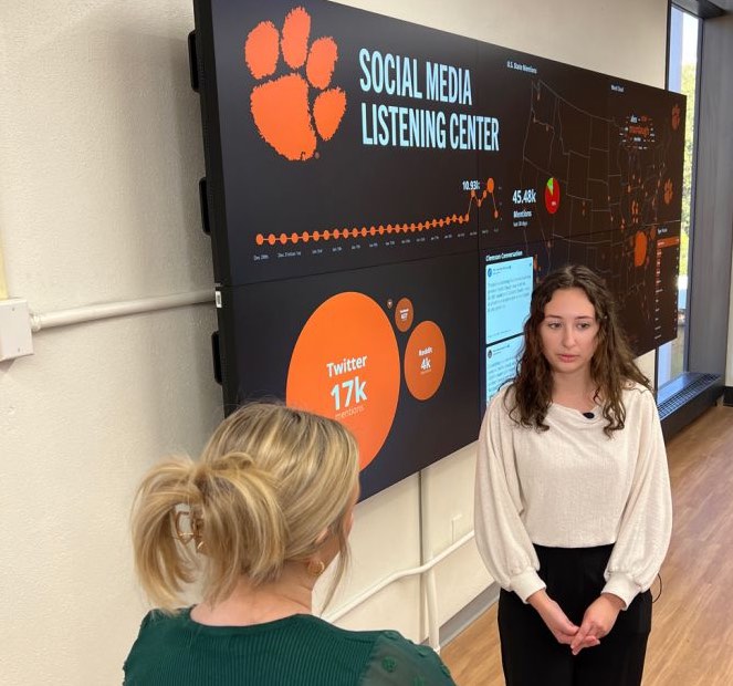 Student Interns at the Clemson Social Media Listening Center