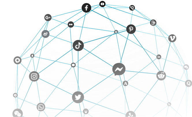 representative image of social media networks