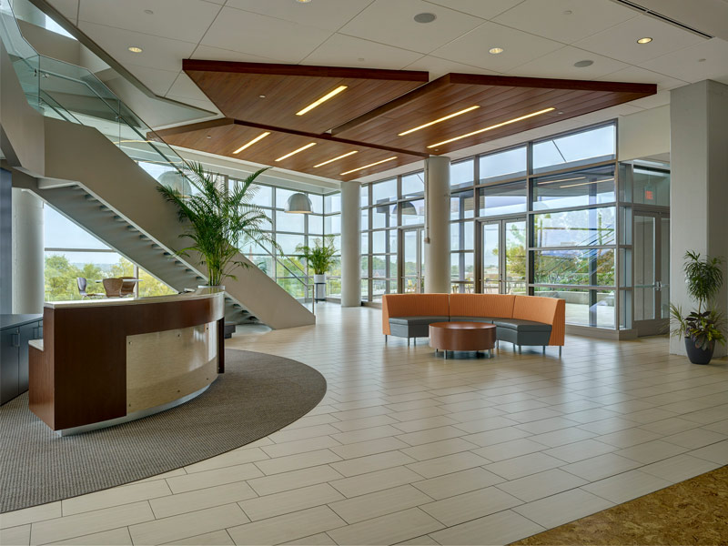 Atrium of facility