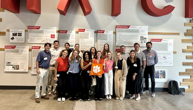 The CUInsights team visited the Chick-fil-A Innovation Hatch facility to meet with industry professionals. Photo by Anastasia Thyroff 