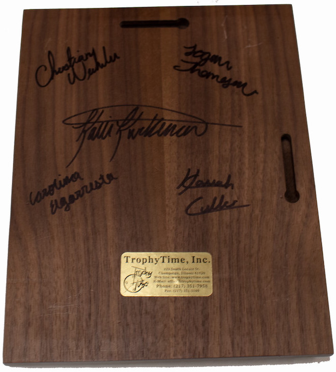  The CI team signed their award plaque from the International Embryo Technology Society Conference