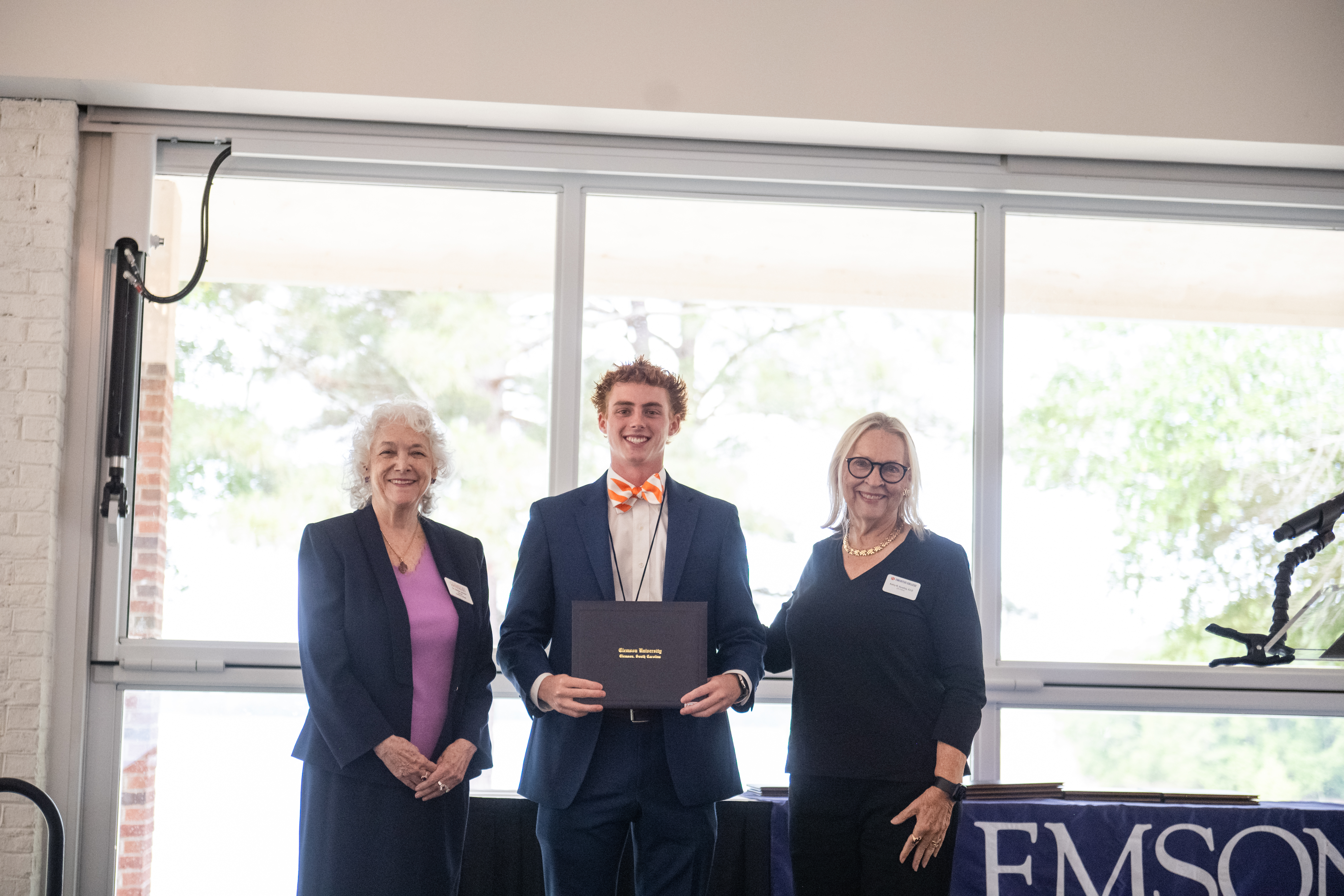 Carson Johnson receives award
