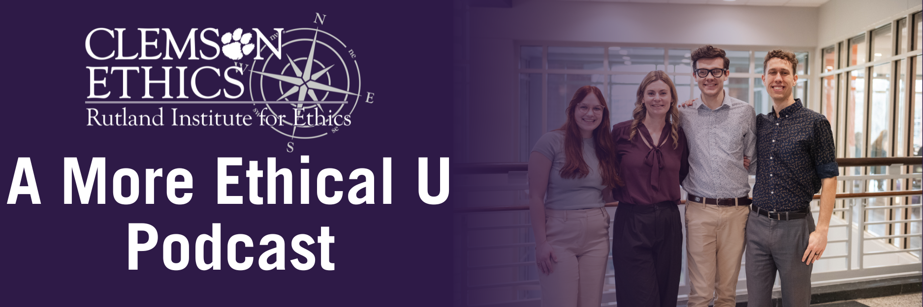 A More Ethical U Podcast decorative banner