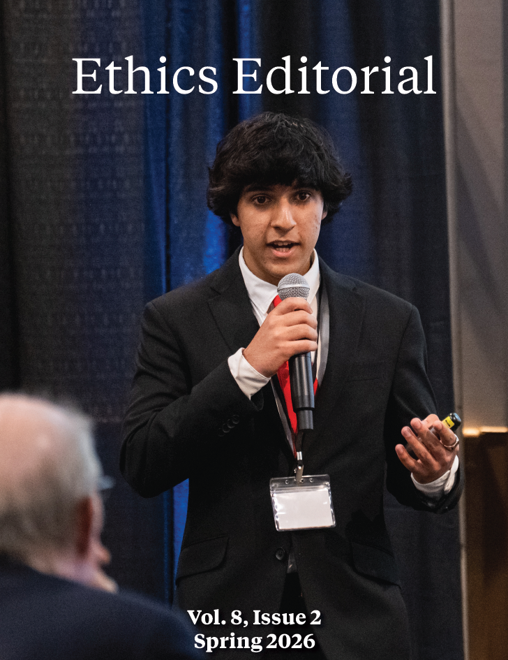 Ethics Editorial Cover - Spring 2026