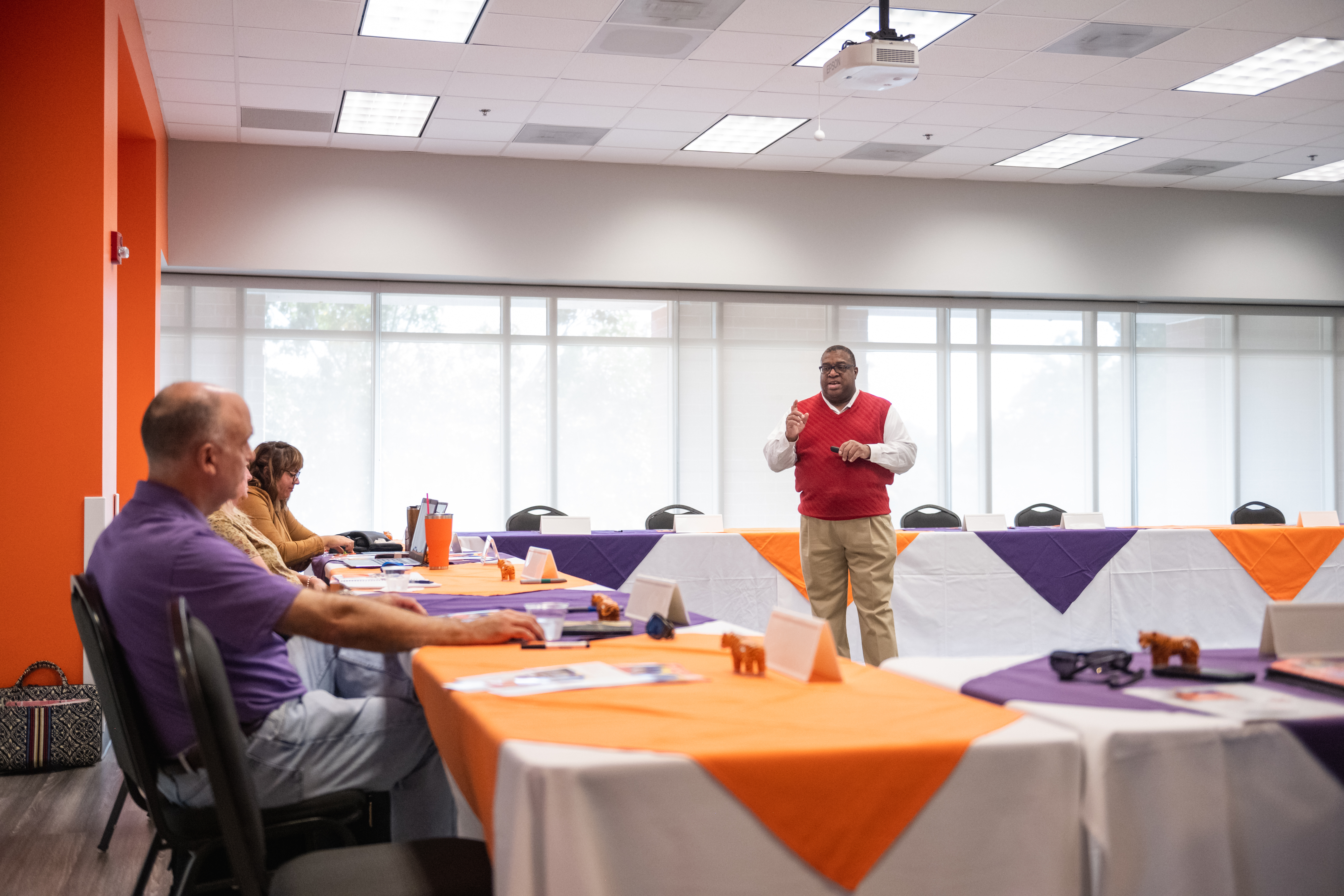 Faculty at training