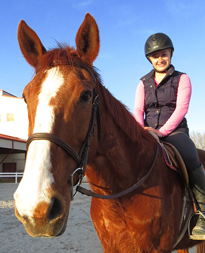 girl riding horse